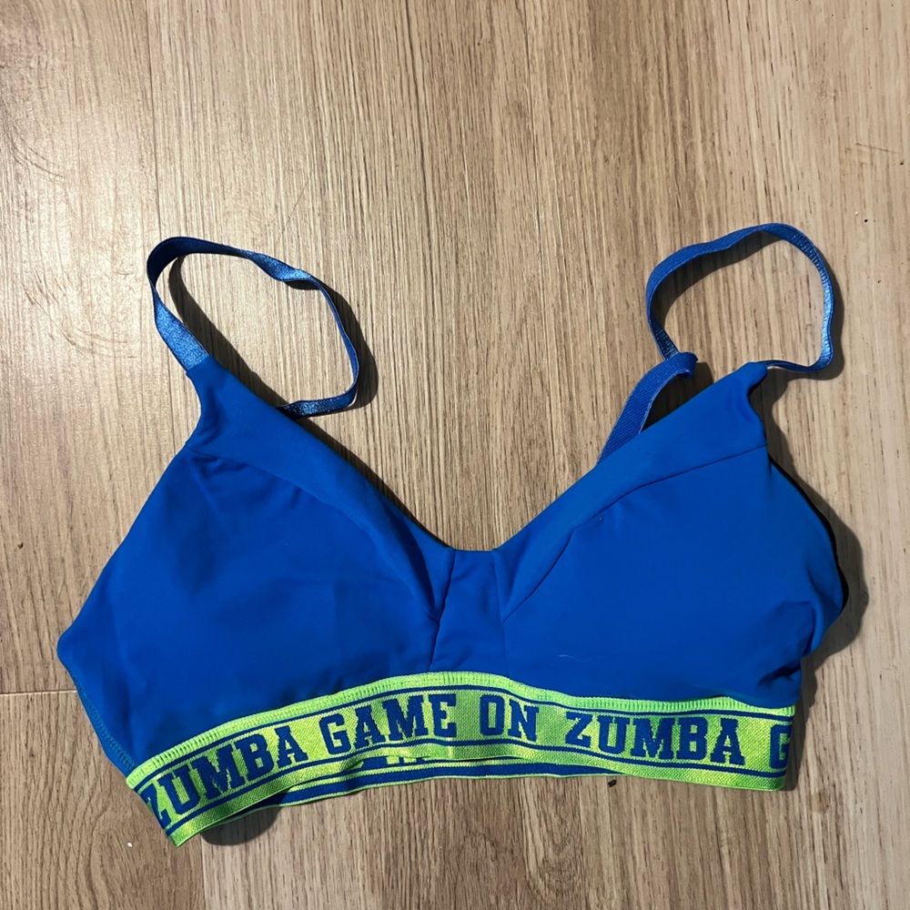 Blue Zumba Sports Bra